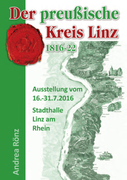 Der preußische Kreis Linz 1816 bis 1822