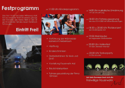 Festprogramm - Feuerwehr Innsbruck