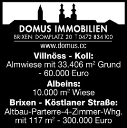 www.domus.cc Villnöss - Koll: Almwiese mit 33.406 m2 Grund