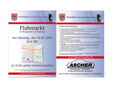 Flyer Flohmarkt 2016