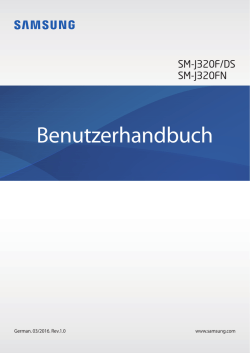 Bedienungsanleitung Samsung Galaxy J3 - Handy