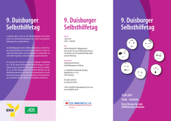 Duisburger Selbsthilfetag - Selbsthilfe