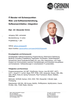 Alexander Grinin - GRININ IT Consulting