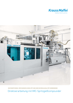 Direktverarbeitung mit IMC Spritzgie&szlig;compounder