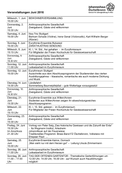 Veranstaltungen Juni 2016 - Rudolf Steiner Haus Stuttgart