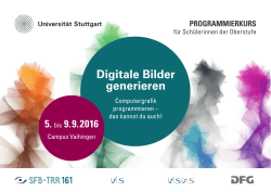 Digitale Bilder generieren - SFB