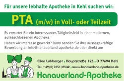PTA (m/w) in Voll- oder Teilzeit - Hanauerland