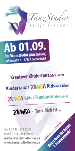 Ab 01.09. - TanzStudio Lilija Fischer