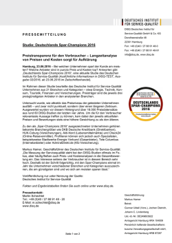 DISQ Test - Deutsches Institut f&uuml;r Service