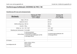 Hochleistungsschalld&auml;mpfer MOHRING QC