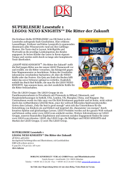 Lesestufe 1 LEGO® NEXO KNIGHTS™ Die Ritter der Zukunft