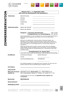 Hotelreservation