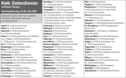 Gottesdienstplan