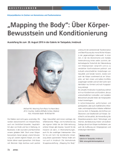 „Mapping the Body“: Über Körper- Bewusstsein und Konditionierung