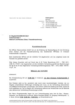 Baubewilligung, Andechsstr. 3, MPreis Warenvertriebs GmbH, Gz