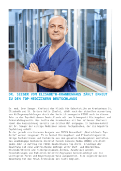 Dr. Seeger vom Elisabeth-Krankenhaus z&auml;hlt erneut