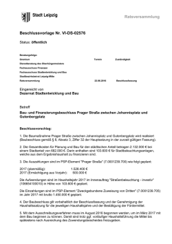 Ratsversammlung Beschlussvorlage Nr. VI-DS