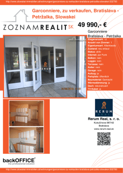 Druck - Immobilien der Slowakei