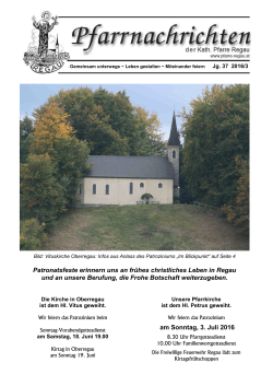 Diözese Linz - Pfarrnachrichten Aktuell