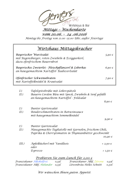 Wirtshaus Mittagskracher
