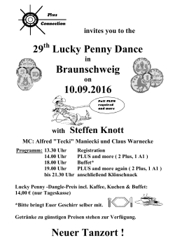 29 Lucky Penny Dance Braunschweig 10.09.2016 Neuer Tanzort !