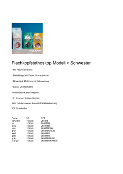 Flachkopfstethoskop Modell > Schwester