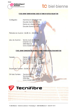 Catégorie : Homme en simple N1-N4 Double Homme N1