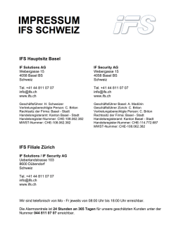 IFS Hauptsitz Basel IFS Filiale Z&uuml;rich