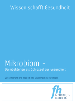 Mikrobiom - FH Gesundheitsberufe