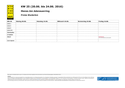 KW 25 (20.06. bis 24.06. 2016)