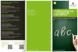 informations sur saxe-anhalt - Integrationsportal Sachsen