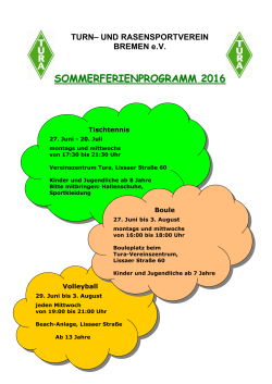 sommerferienprogramm 2016