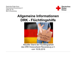 Allgemeine Informationen des Deutschen Roten Kreuzes für