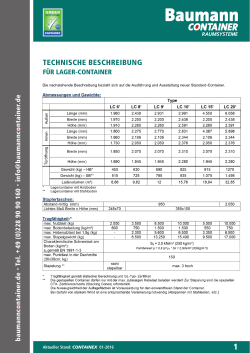 technische beschreibung - Baumann Container Raumsysteme