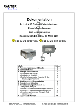 Dokumentation Endschalterboxen