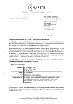 Infos zur Evaluation - Dieter Scheffner Fachzentrum