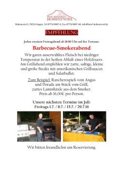 Barbecue-Smokerabend
