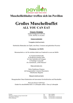 Gro&szlig;es Muschelbuffet