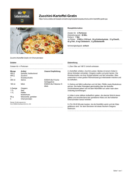 Zucchini-Kartoffel-Gratin