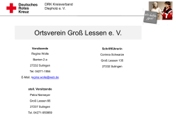 Gro&szlig; Lessen - DRK Kreisverband Diepholz eV