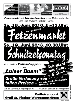 Fetzenmarkt des ESV Vochera