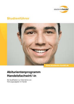 Studienführer Abiturientenprogramm