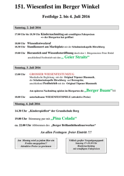 Festfolge 2016