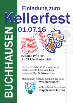 Plakat Kellerfest