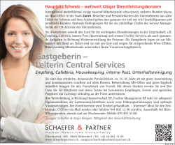 Gastgeberin – Leiterin Central Services