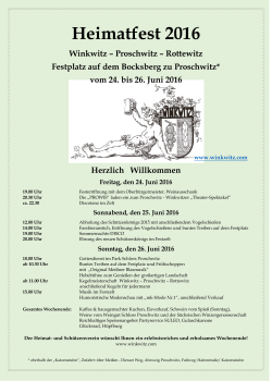 Heimat und Sch&uuml;tzenfest 24.06. - 26.06.2016