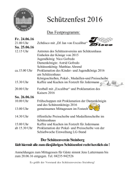 Schützenfest 2007 - Schützenverein Steinberg eV