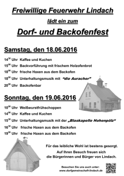 Dorf- und Backofenfest
