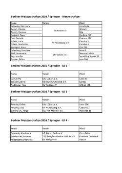 Berliner Meisterschaften 2016 / Springen - LK 6