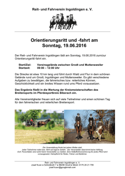 Ingoldingen Orientierungsritt und -fahrt[...] - Reit